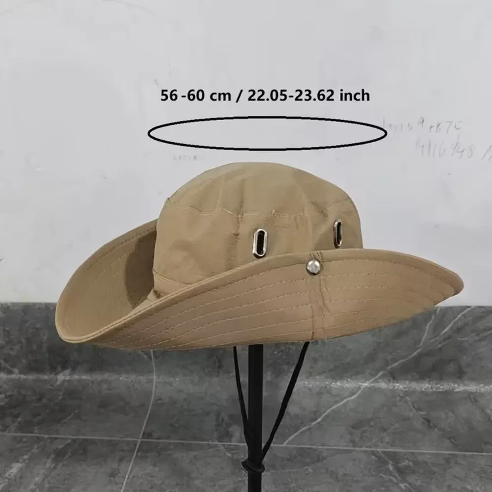 Women's Retro Hiking Hat Grey Wide Boho Brim Packable Floppy Sun Distressed New
